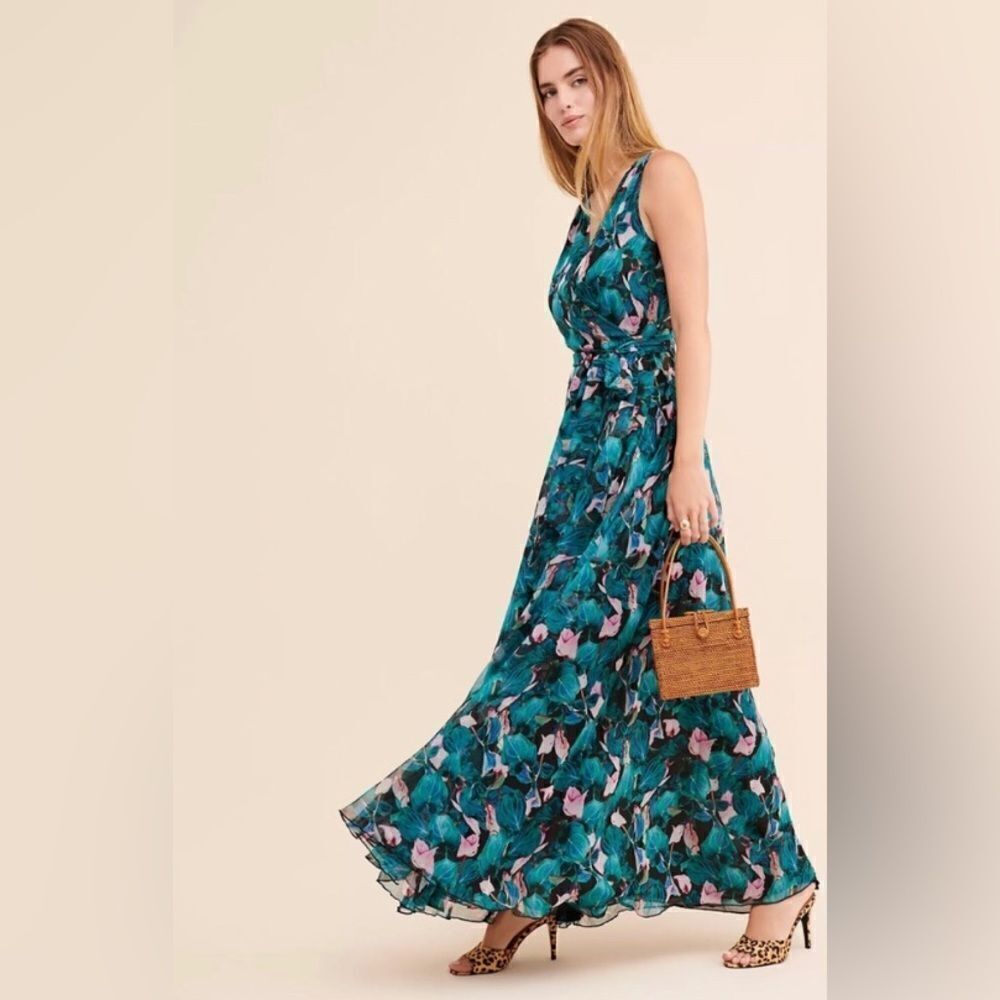 Eywasouls Malibu REVOLVE Lara tropical exotic orchid maxi dress fairy floral